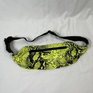 Triangl Women's One Size Print‎ Fanny Waist Bag Adjustable Straps Yellow&Black